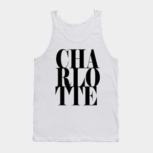 Charlotte Girls Name Bold Font Tank Top